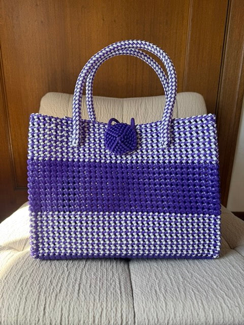 Violet Woven Tote