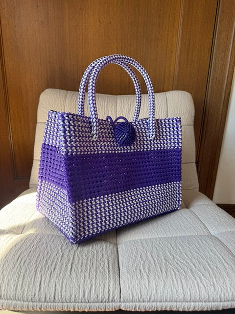 Violet Woven Tote