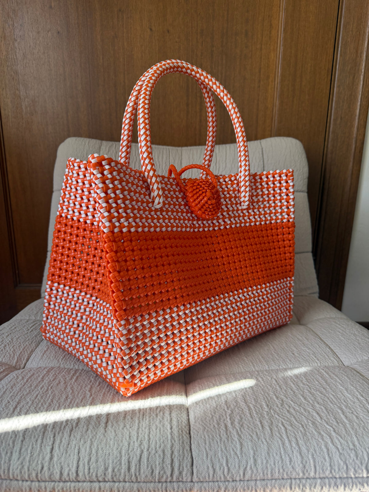 Citrus Woven Tote