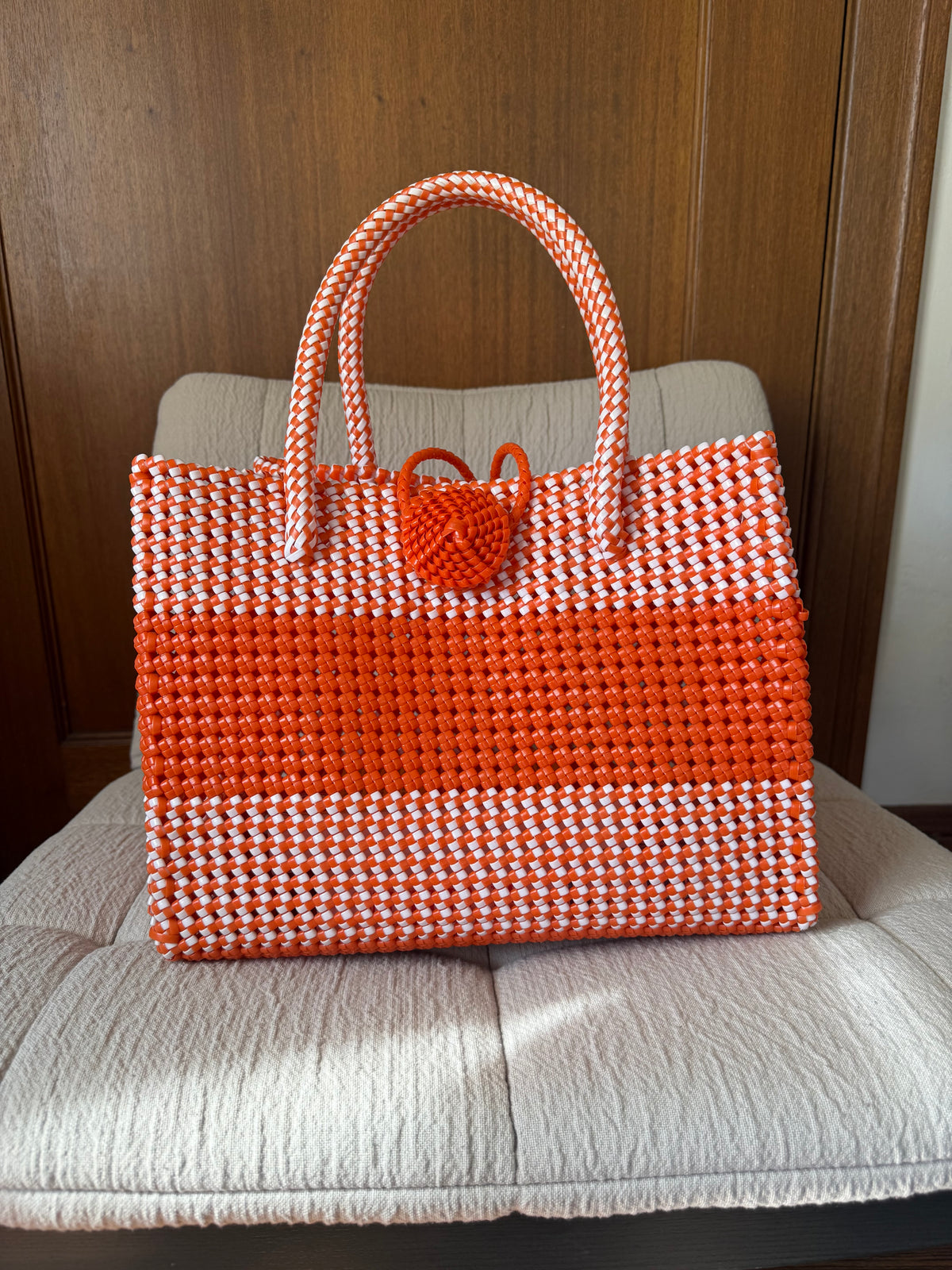 Citrus Woven Tote
