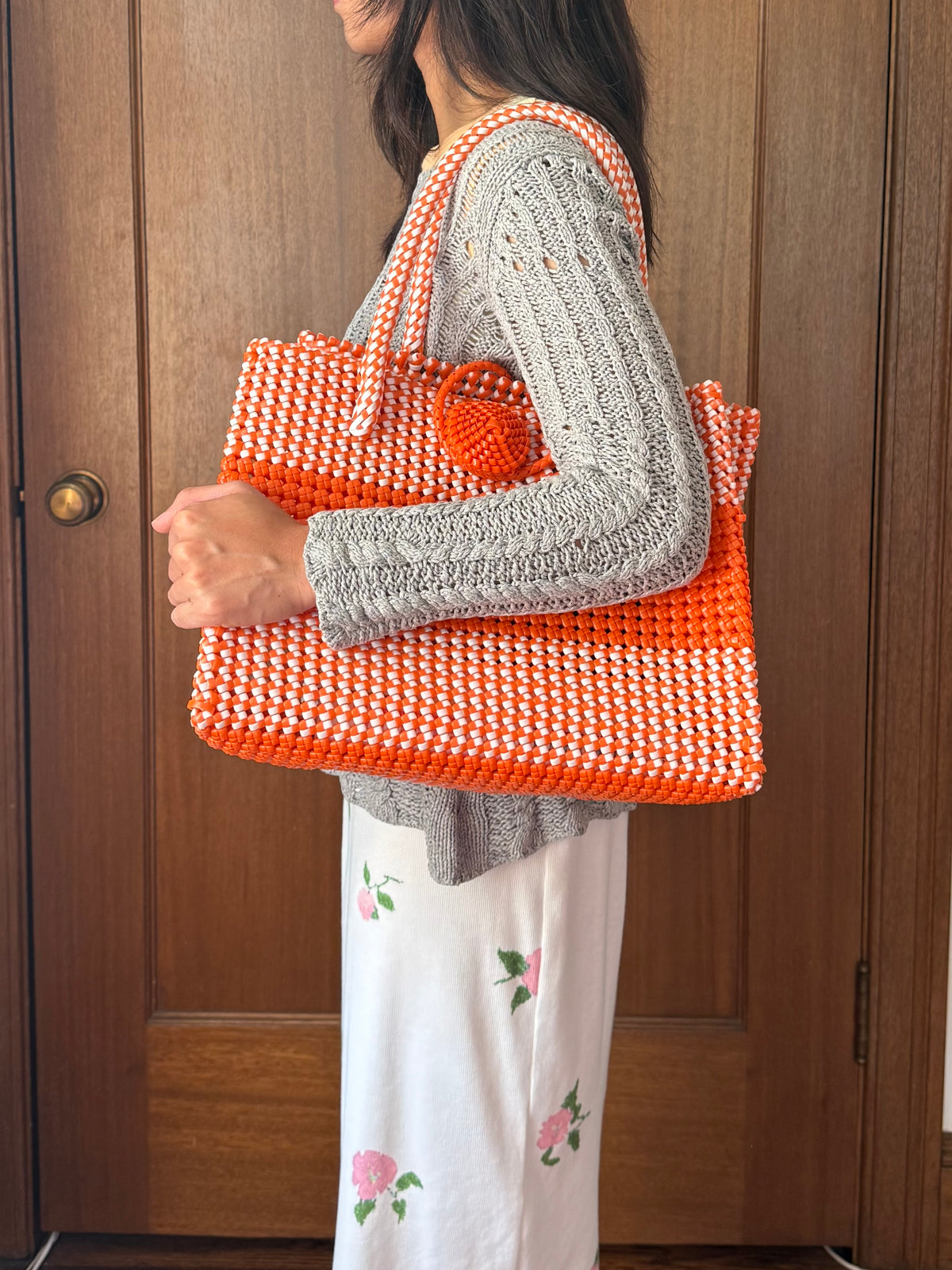 Citrus Woven Tote