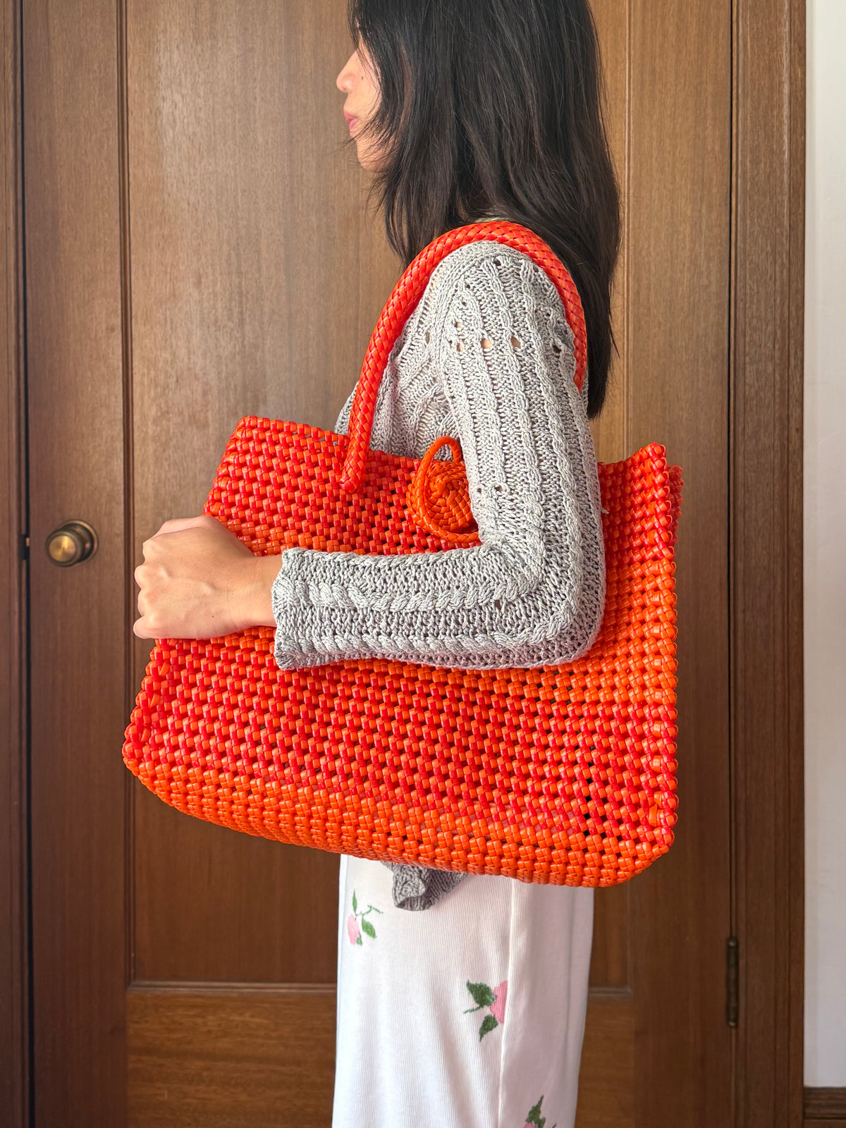 Sunset Woven Tote